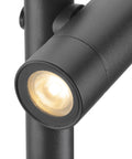HELIA SLIM Stâlp dublu, negru IP65 3000K
