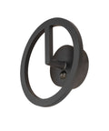 Q-RING, lampă de perete, Senzor, 3000K, IP54, negru