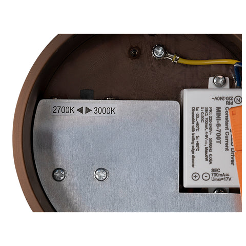 Lampă suspendată QUIMERA 2700/3000K PHASE cupru închis