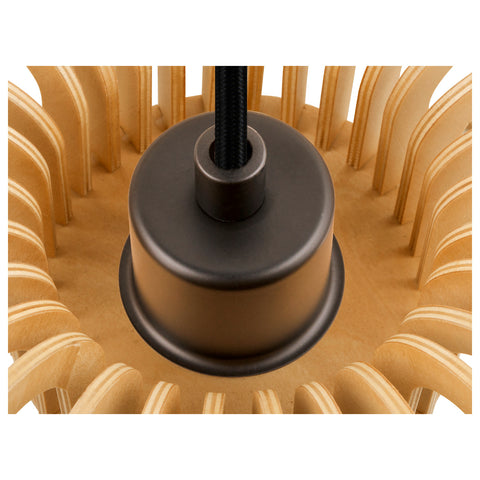 Lampă suspendată WUD E27 jumătate rotundă 1 x max. 60W negru