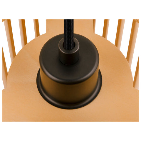 Lampă suspendată WUD E27 cilindrică 1 x max. 60W negru