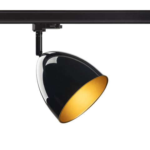 PARA CONE 14, 3 Phasen System Leuchte, GU10, negru/auriu