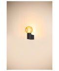 Lampă de perete VARYT rotundă 1x max. 6W E14 negru