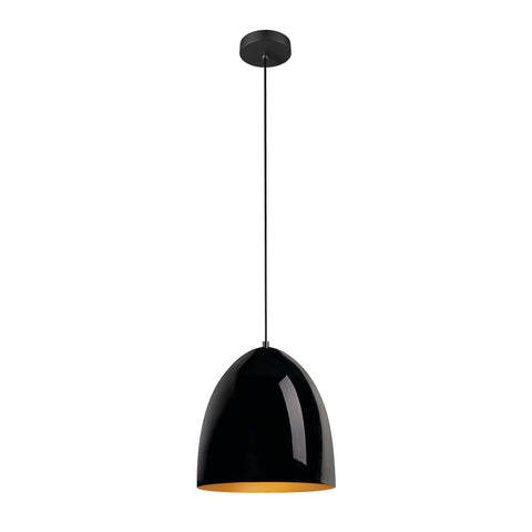 Lampa suspendata PARA CONE 30 E27 1x max. 60W negru/auriu