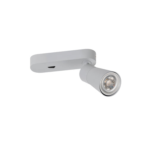 PURI 2.0 Con dreptunghiular max. 1x 6W GU10 gri