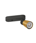 PURI 2.0 Dom dreptunghiular max. 1x 6W GU10 negru / auriu
