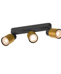 PURI 2.0 Tub lung max. 3x 6W GU10 negru / auriu