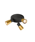 PURI 2.0 Dom rotund max. 3x 6W GU10 negru / auriu