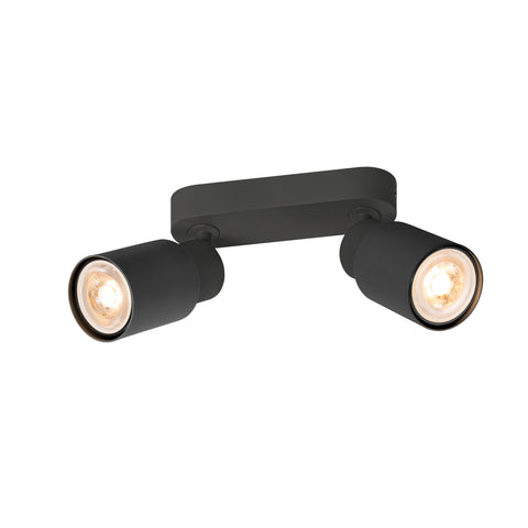PURI 2.0 Tub lung max 2x 6W GU10 negru
