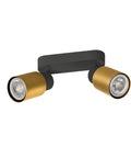 PURI 2.0 Tub lung max 2x 6W GU10 negru / auriu
