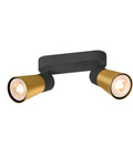 PURI 2.0 Con lung max 2x 6W GU10 negru / auriu