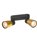 PURI 2.0 Dome lung max 2x 6W GU10 negru / auriu