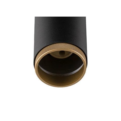 GRIP L 1~ lampă suspendată GU10 1x max. 6W negru/auriu