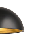 FORCHINI M 40 E27 max. 1x 40W negru mat / auriu mat