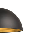 FORCHINI M 50 E27 max. 1x 40W negru mat / auriu mat