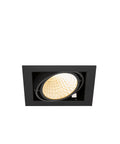 KADUX Plafoniera încasabilă single 3K DALI Touch 30° negru