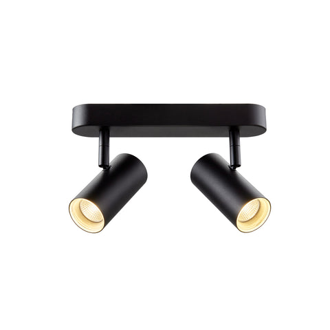 NOBLO dublu rotund 3000K 12W FAZA 32° negru