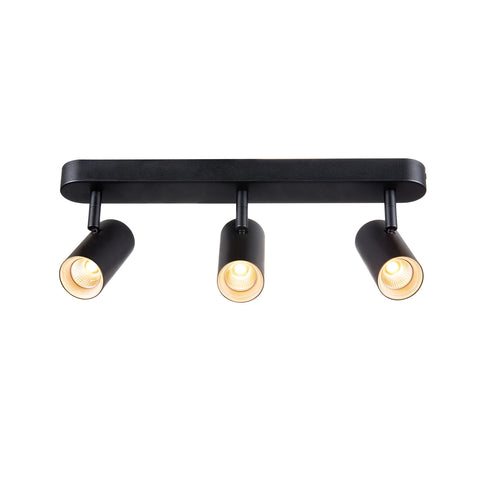 NOBLO triplu rotund 2700K 19W FAZA 32° negru