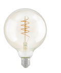 LM-E27-LED GLOBE G125 GLAS AMBER 4W/270Lm 2200K