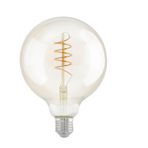 LM-E27-LED GLOBE G125 GLAS AMBER 4W/270Lm 2200K