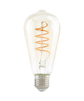 LM-E27 LED E27 ST64 GLAS AMBER 4W/270LM 2200K