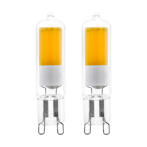 LM-G9-GLAS COB LED-STECKBulb 2W/200LM 3000K 2/Set
