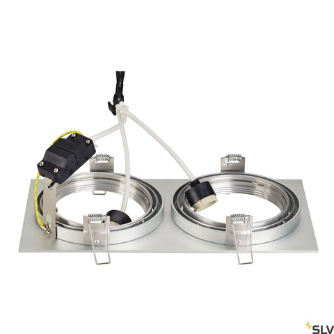 NEW TRIA II ES111 downlight, rectangular, AL satinat