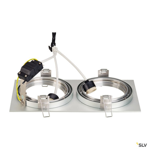 NEW TRIA II ES111 downlight, rectangular, AL satinat