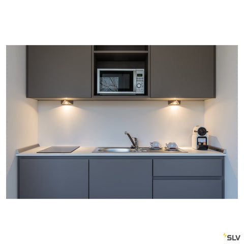 Downlight DL 126 LED, rotund, crom, 3W LED, alb cald, 12V