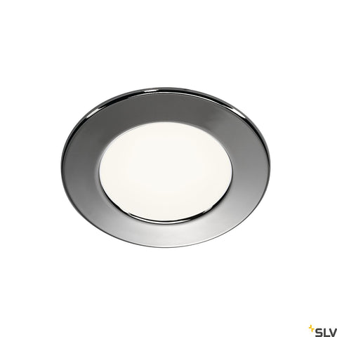 Downlight DL 126 LED, rotund, crom, 3W LED, alb cald, 12V