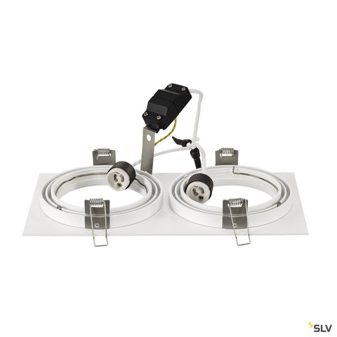 NEW TRIA II ES111 patrat, albGU10, incl. arcuri clip