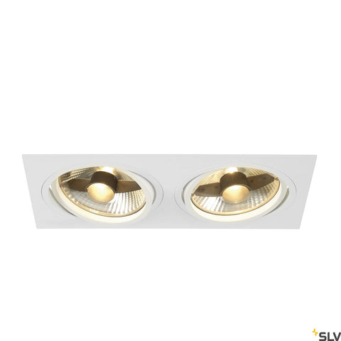 NEW TRIA II ES111 patrat, albGU10, incl. arcuri clip