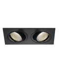 NEW TRIA2 DL SQ.Set 2x6W WWnegru3000K, 38°