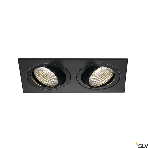 NEW TRIA2 DL SQ.Set 2x6W WWnegru3000K, 38°