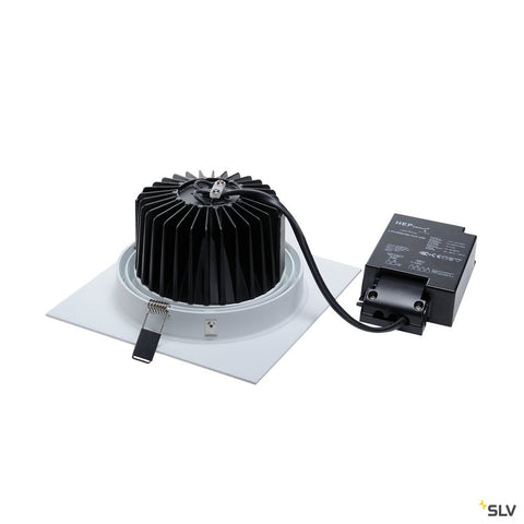 NEW TRIA LED DL patrat Set 25W2700K, 30°, alb mat