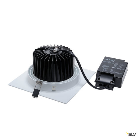 NEW TRIA LED DL patrat Set 25W3000K, 30°, alb mat