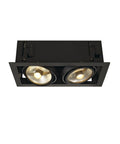 KADUX 2 ES111, patrat,negrunegru mat, max. 2x50W