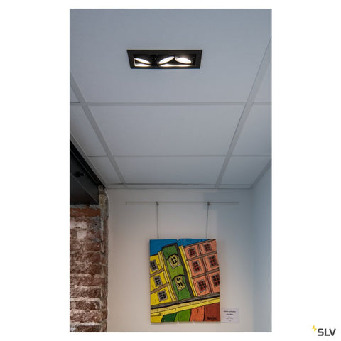 KADUX  LED Triple DL Set 3000K38°, negru mat