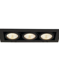 KADUX  LED Triple DL Set 3000K38°, negru mat