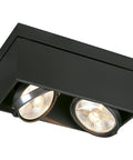 KARDAMOD SURF.SQ. 2xGU10,negrumax. 2x75W, patrat