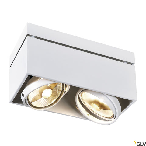 KARDAMOD -Aplica patrat ES111 DOUBLE,rectangular, alb ,2x75W