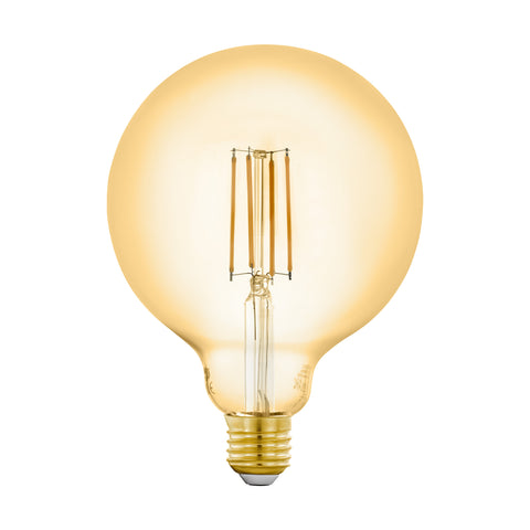 LM-E27-LED-FILAMENT AMBER GLOBE G125 6W/650lm 2200K dim