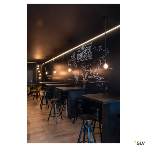 Rozeta suspensie, 1iesire,negru.rotund, incl. Disp.detens.