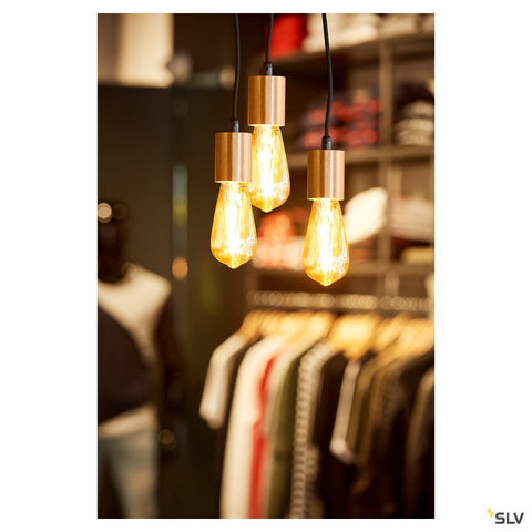 Rozeta suspensie, 3iesiri,negruincl. Disp.detensionare