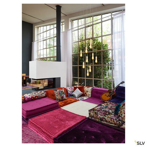 Rozeta suspensie, 3iesiri, albincl. Disp.detensionare