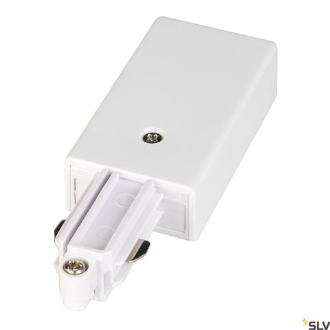 Feed-in pt 1-ph-hv track, protection conductor stânga, alb