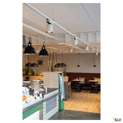 EUTRAC 1-faze track adaptor, alb incl. mounting accessory