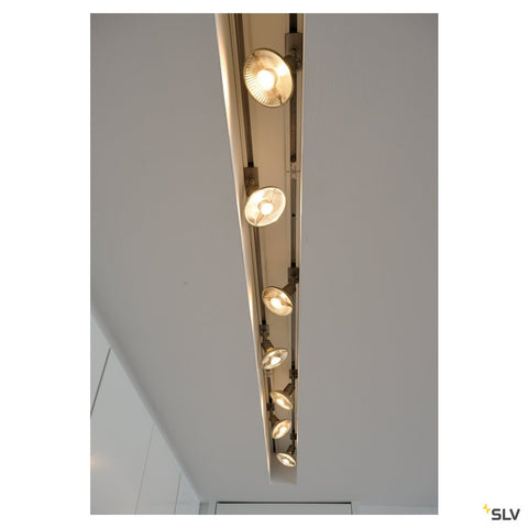 PURI lampă cap pt 1-faze track, gri argintiu