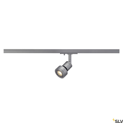 PURI lampă cap pt 1-faze track, gri argintiu