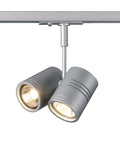 BIMA II lampă cap pt 1-faze track, gri argintiu